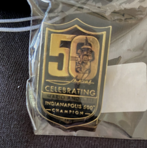 MARIO ANDRETTI INDIANAPOLIS 500 CELEBRATING 1969 CHAMPION T SHIRT + AUTO. HAT - Picture 3 of 9