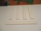 (i16/7) 5x Lego 4282 Plates Building Block 2x16 Basic White Star Wars Knights