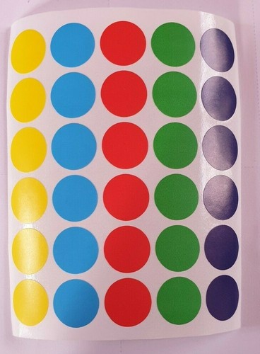 Vkey Colorido Cierre Autoadhesivo De Gancho Y Bucle, Monedas Con Parte Trasera Adhesiva Circulos Resistentes Mejor Para El Hogar Oficina Aula Y