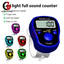Digit Digital LCD Electronic Golf Finger Hand Ring Knitting Row Tally Counter US