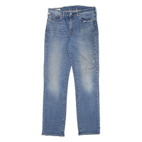 LEVI'S 514 Jeans BIG E Mens Blue Slim Straight Stone Wash W32 L32