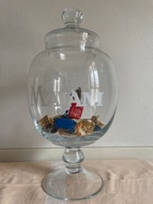 VASO Recipiente Majani in vetro con coperchio, anni '50 perfetto