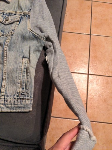Aeropostale Hooded Denim jacket women's size Lg - Picture 4 of 15