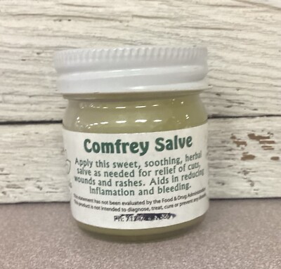 1 Oz. Amish Made Herbal Comfrey Salve