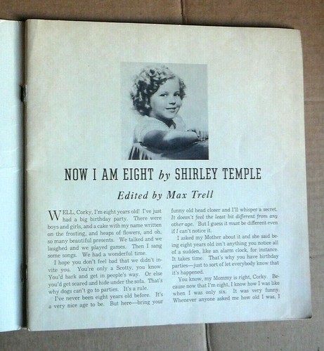 SHIRLEY TEMPEL - JETZT BIN ICH ACHT - 1937 ORIGINAL GESCHICHTE FOTOBUCH #1766 SAALFIELD - Bild 3 von 6