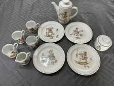 Vintage Kindergeschirr Set von Reuter 17 teile