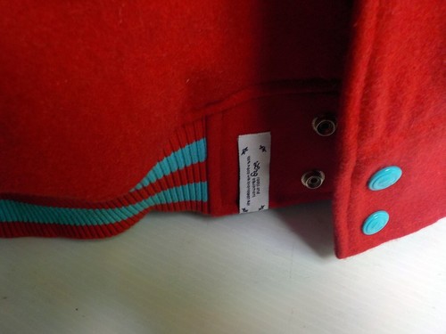 LRG "Rese Arch" Varisty Jacket Leather & Wool SZ 2XL Red /Ivory - Picture 5 of 8