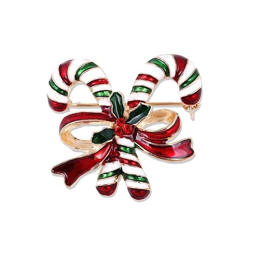 Christmas Brooch Badge Rhinestone Crystal Enamel Brooch Pin Xmas Tree Santa Gift - Picture 11 of 11