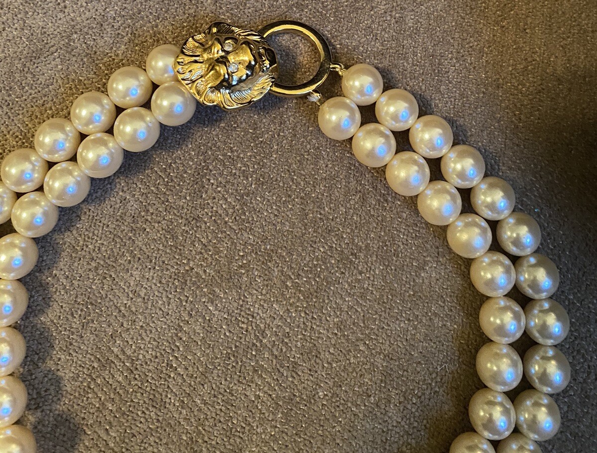 Vtg Signed KJL Kenneth Jay Lane Avon Faux Pearl L… - image 10