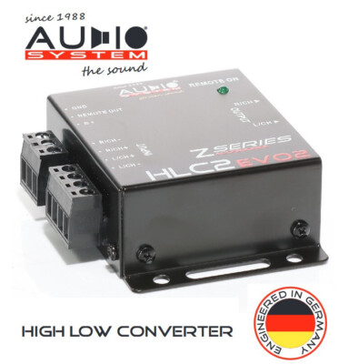 Audio System HLC2 EVO 2 High Low Adapter 2-Wege für OEM Radios 12 + 24 Volt