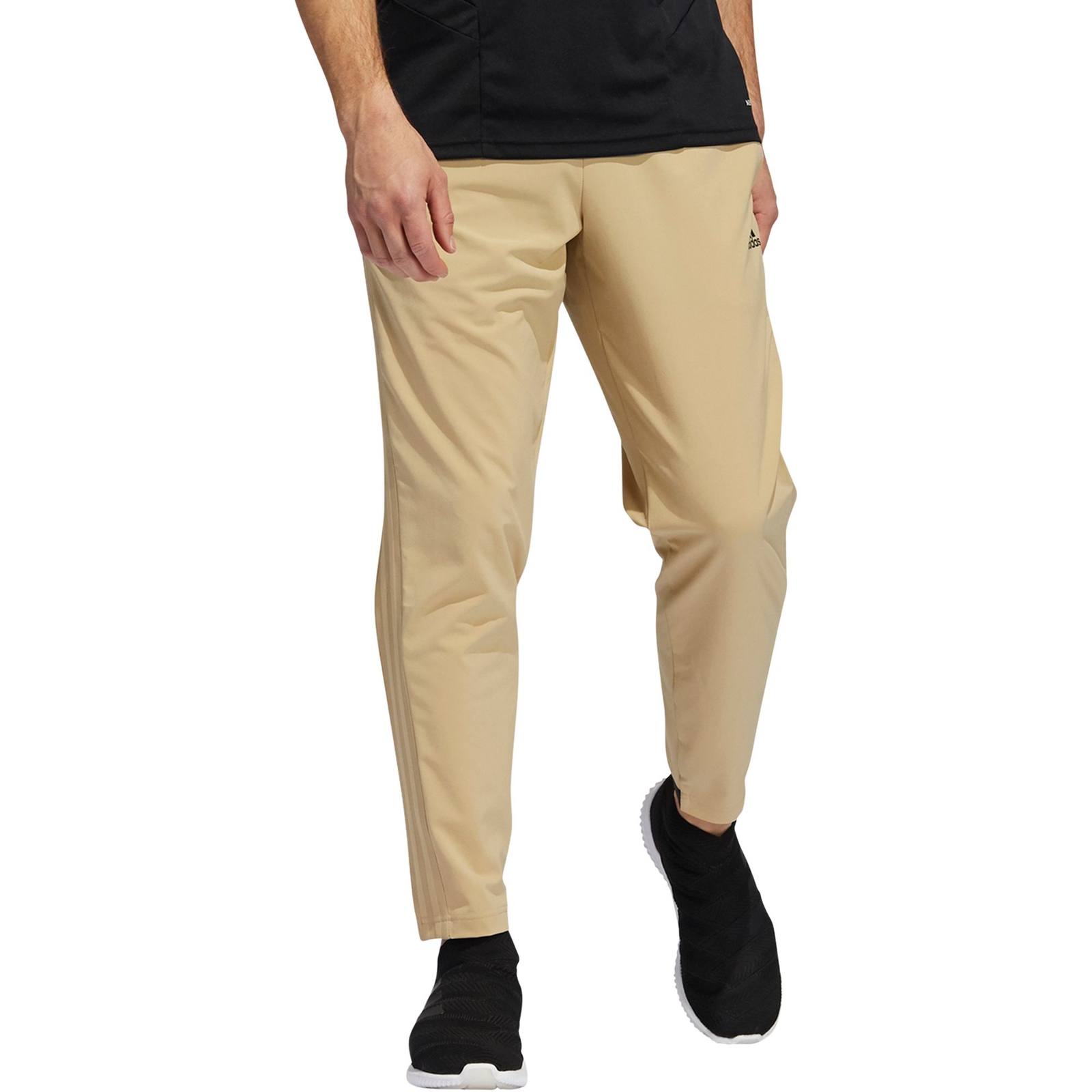 Мужские тканые брюки Adidas Tiro 7/8 бежевого цвета