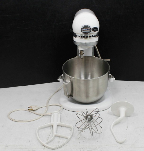 KitchenAid Bowl Lift Mixer K5SS White W/ Accessories & TWO ...