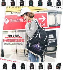 Genshin Impact Xiao Ke Qing Klee Backpack School Bag Travel Laptop Shoulder Bag