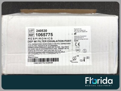 NEW LOT OF 10 RESPIRONICS MCKESSON DEP WITH FILTER EXHALATION PORT REF 1065775