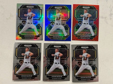 Lot (6) ADAM MAZUR Iowa 2022 Prizm Draft Picks card 1 Silver 1 Blue 1 Red 3 base