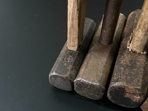 Japanese Vintage iron hammer 5set made by the famous blacksmith / Chisel d55 - Picture 12 of 18