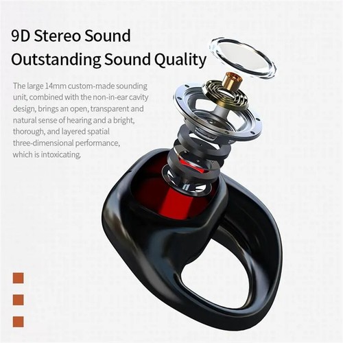 Wireless Headset Bone Conduction Waterproof Ear Hanging Headset Noise Canceling - 第 11/12 張圖片