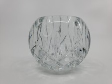 *HOMCO*Crystal Glass Votive Candle Holder●Vintage●Made In The USA●Heavy●Pretty♡