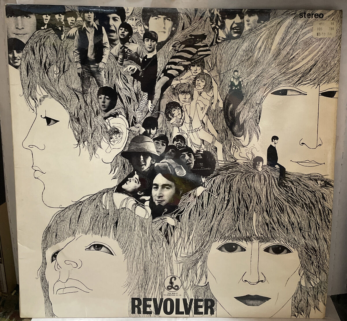 The Beatles Revolver UK Import Record PCS7009 1st Press Variation B The Beatles Revolver UK Import Record PCS7009 1st Press Variation B
