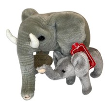 Russ Yomiko Classics 14" Elephant with Baby Plush Stuffed Animal Toy
