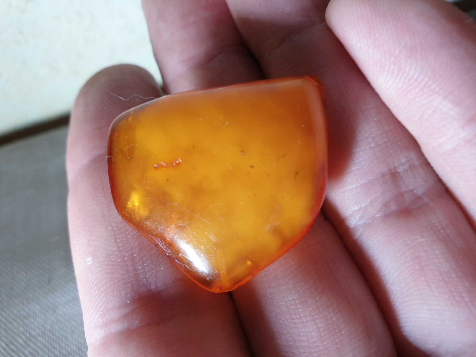 Natural Baltic amber 5 g brooch yolk yellow USSR  jewelry gemstone