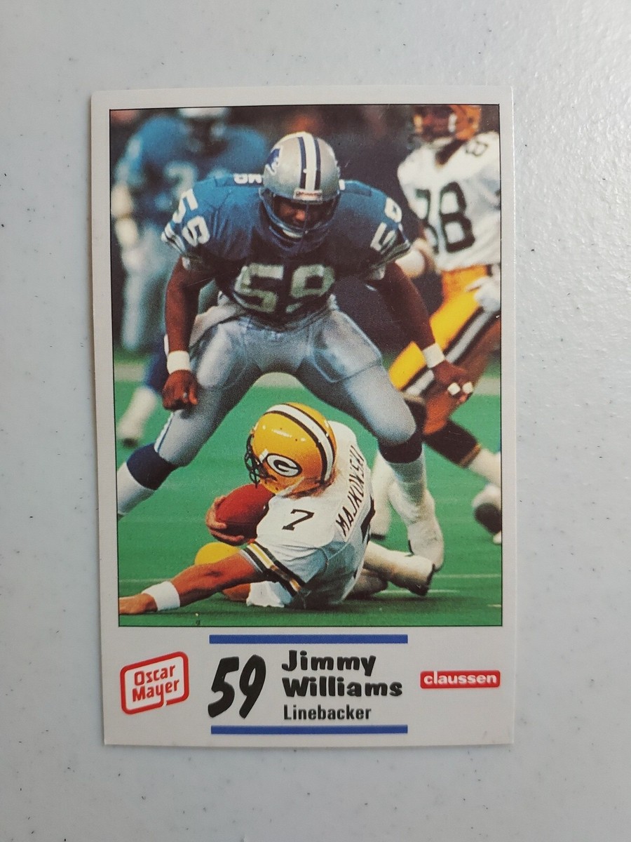 1990 NFL Detroit Lions Oscar Mayer Card #4 Jimmy Williams