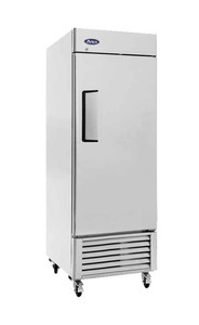 refrigerator atosa reach door cu bottom mount ft single