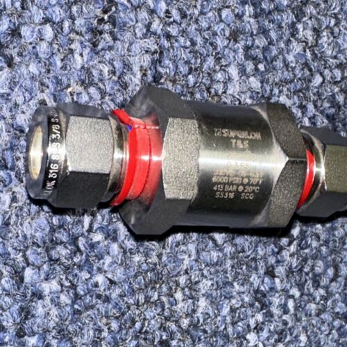 SUPERLOK SHCV12-S6-0.3 6,000PSI 3/8" CHECK VALVE, SWAGELOK REF - Picture 3 of 3