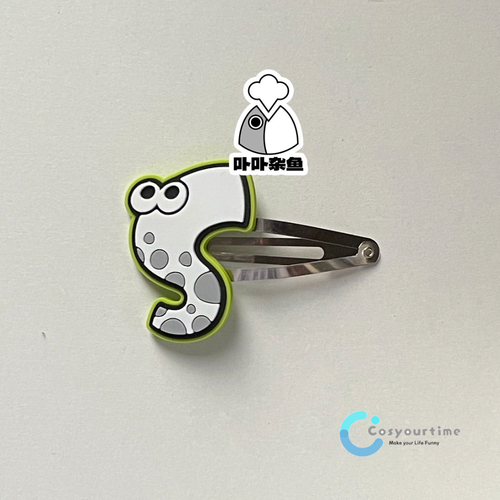 Cartoon Cute Splatoon 3 Cosplay Squid Headdress Hair Clip Hairpin Accessories - Picture 3 of 10
