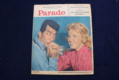 1959 JUNE 7 PARADE MAGAZINE - MR. AND MRS. DEAN MARTIN INSIDE - E 22360