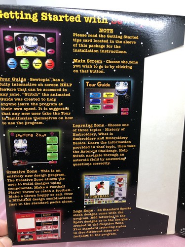 Sewtopia The Adventure Begins Home Embroidery Software for WIN 95/98 - Used - Picture 5 of 6
