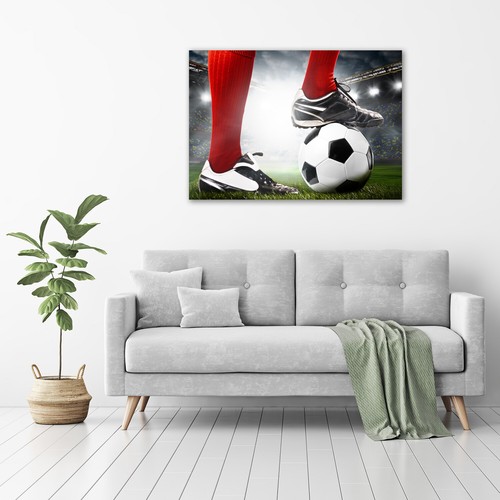 Glas-Bild Wandbilder Druck auf Glas 100x70 Deko Sport Spieler-Beine - Bild 2 von 6