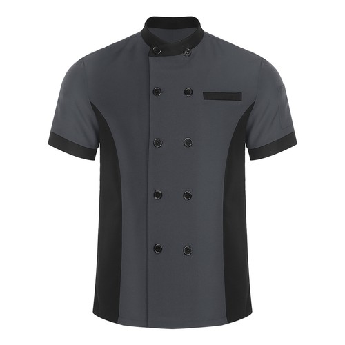 Unisex Men Women Uniform Canteen Jacket Restaurant Cook Coat Hotel Kitchen BBQ - Picture 72 of 81