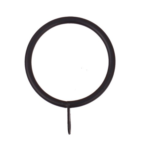 MATTE BLACK Extendable Metal Curtain Pole Poles 28mm Includes Finials Rings  - Picture 9 of 11