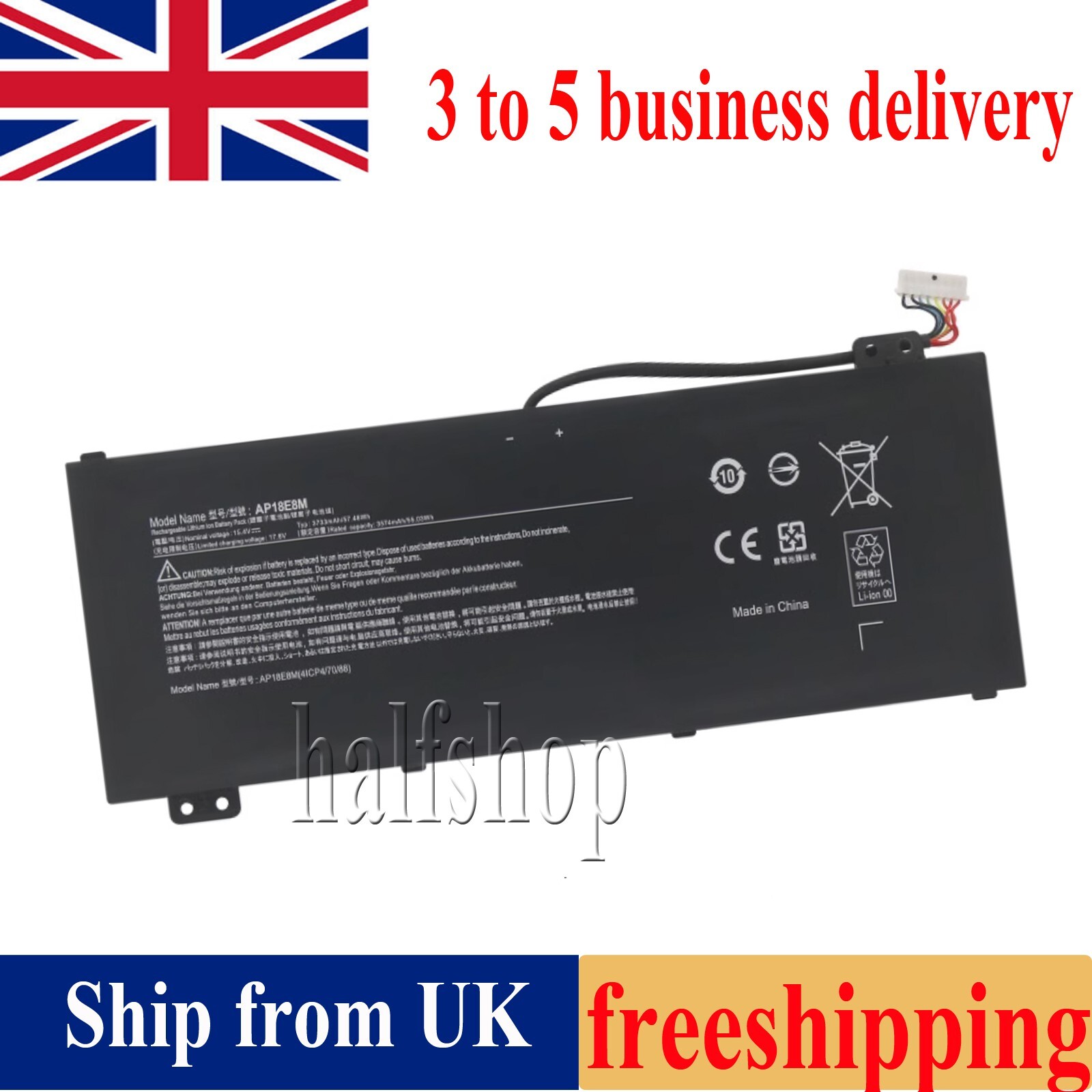 AP18E7M Laptop Battery for Acer Aspire Nitro 5 AN515 AN517 7 AN715 7 AN715