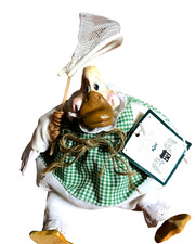 Vintage Russ Berrie Co. Stuffed/Ceramic Duck Kathleen Kelly Critter Factory