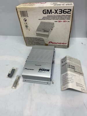 Pioneer 200W Max Power Amplifier Mosfet Power Supply GM-X362 Bridgeable Amp 2 Ch