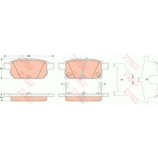 TRW Bremsbeläge GDB3529 Bremsklötze für Suzuki Swift IV FZ NZ