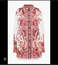 Zimmermann Wavelength Placement Shirt Size 2