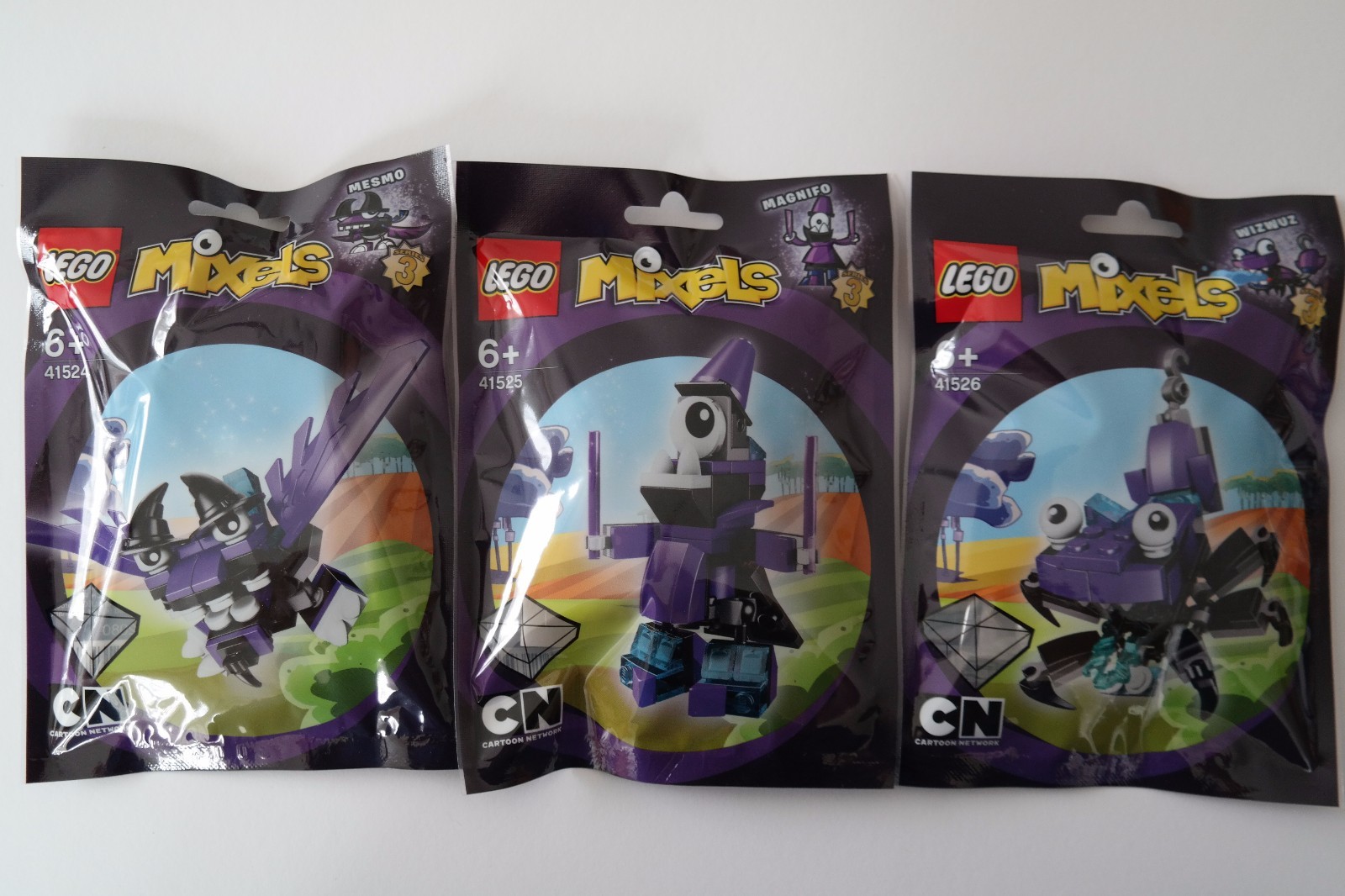 Lego 41524 Mesmo 41525 Magnifo 41526 Wizwuz - Mixels Serie 3 NEU Lego 41524 Mesmo 41525 Magnifo 41526 Wizwuz - Mixels Serie 3 NEU