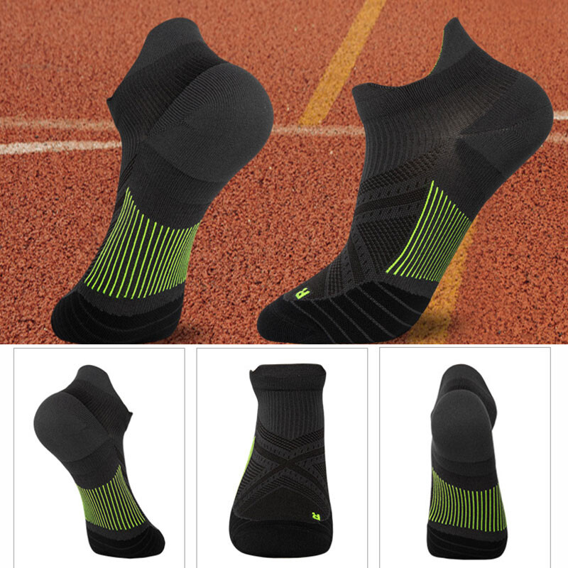 Men's Running Socks AntiBlister Cushioned Ankle Sports Trainer Socks