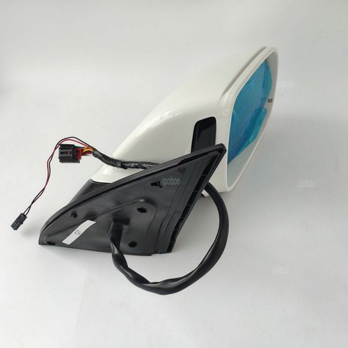 Rear View Mirror Assembly For Audi Q7 2010-16 17Pins White Passenger Side Mirror - Picture 4 of 8