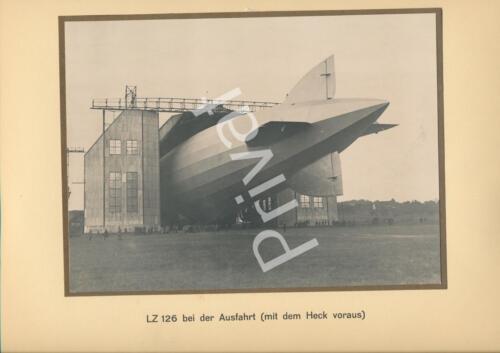Photo Zeppelin Lz 126 à La Sortie Arrière Devant L1.58 - Afbeelding 1 van 1