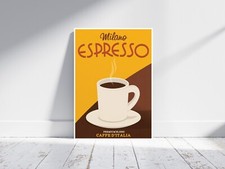 Milano Espresso Poster - Italy / Coffee A5 A4 A3 Picture Print/Framed Print #109