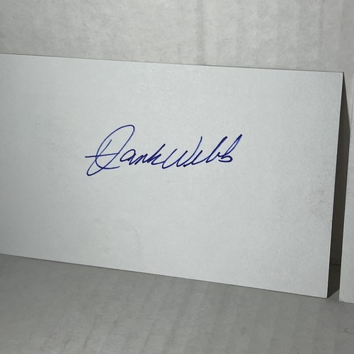 (2) Hank Webb signed 3x5 Karteikarten Autogramm Baseball MLB 1972 New York Mets - Bild 2 von 6