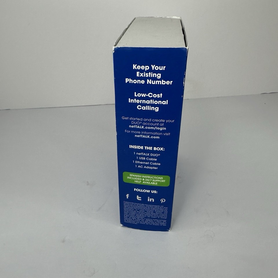 netTalk Duo WiFi Digital Phone Service Brand New Sealed eBay