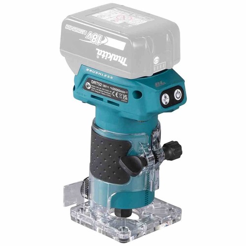 Makita DRT52Z 18V LXT Brushless Router Trimmer 1 x 5.0Ah Battery Charger & Bag - Picture 2 of 12