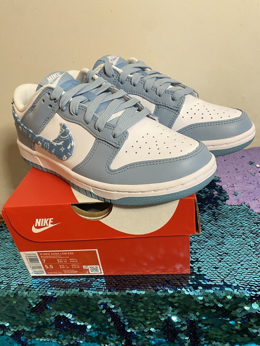 Nike Dunk Low Essential Paisley Pack Worn Blue Womens DH4401