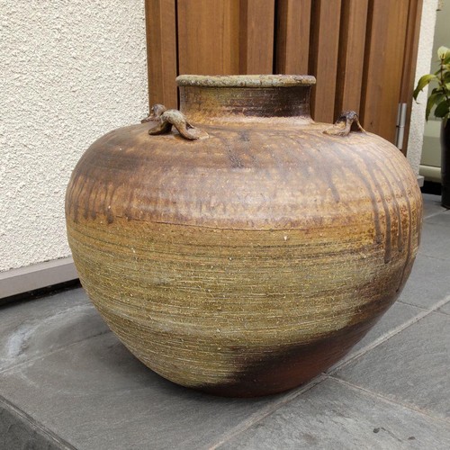Vase Japanese Pottery of Bizen #2690 Vase 34x42cm/13.38x16.53" Vase Japanese - Picture 2 of 5