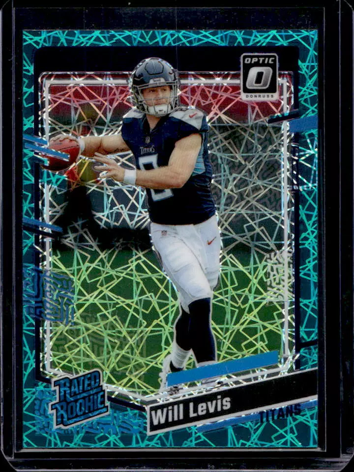 2023 Panini Donruss Optic Will Levis Teal Velocity Prizm RC Rated Rookie #298